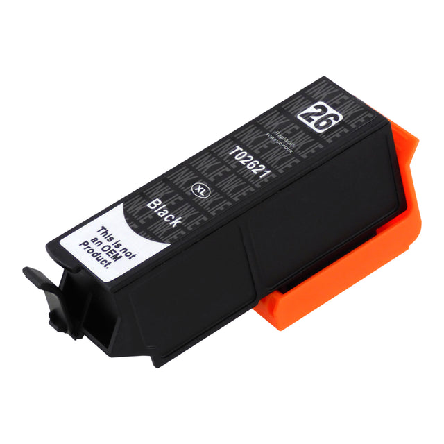 Compatible Epson T26XL (T2621) Black Ink Cartridge
