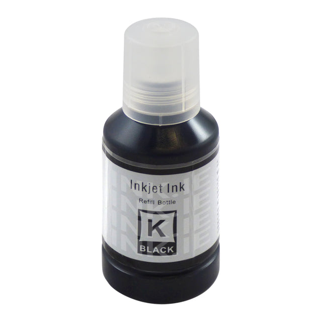 Compatible Epson Ecotank Black Ink Bottle 130ml - (104 105 111 T6641 T7741)