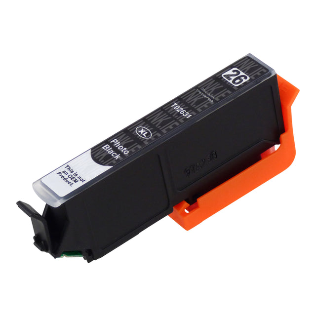 Compatible Epson T26XL (T2631) Photo Black Ink Cartridge