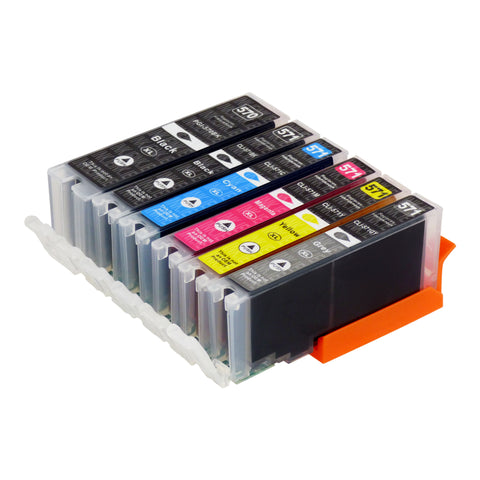 Compatible Canon PGI-570XL/CLI-571XL (0372C004) High Capacity Ink Cartridge Multipack Including Grey
