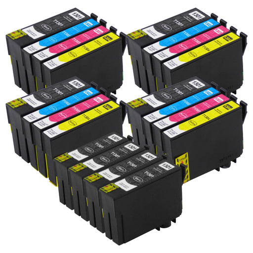 Compatible Epson T13XL (T1306) - BIG BUNDLE DEAL - (4 Black & 4 Multipacks) - Pack of 20 Cartridges