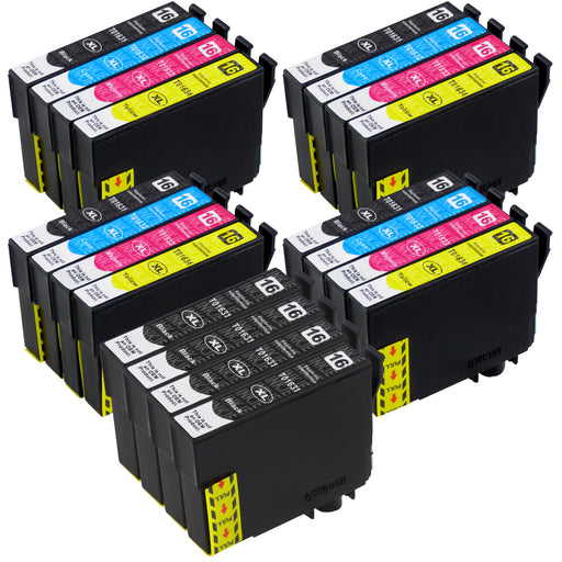 Compatible Epson T16XL - BIG BUNDLE DEAL (4 Black & 4 Multipacks) - Pack of 20 Cartridges