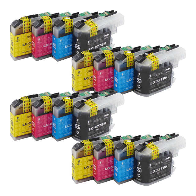 Compatible Brother LC227XL Ink Cartridges Multipack (4 Sets)