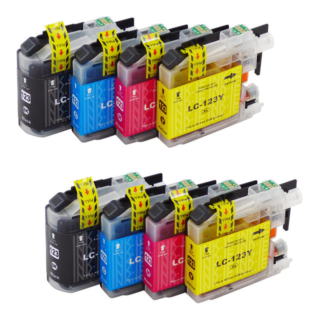 Compatible Brother LC123XL Ink Cartridges Multipack (2 Sets)