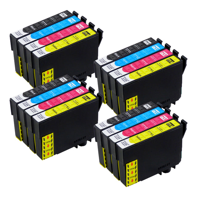 Compatible Epson T0715 High Capacity Ink Cartridge Multipack (4 Sets)