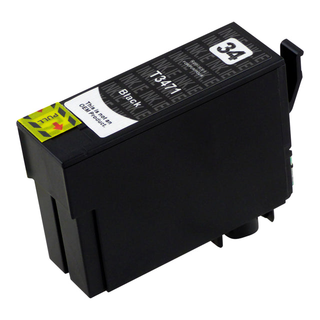 Compatible Epson T34XL (T3471) Black Ink Cartridge