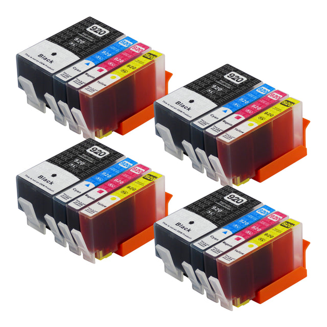 Compatible HP 920XL (C2N92AE) High Capacity Ink Cartridge Multipack (4 Sets)