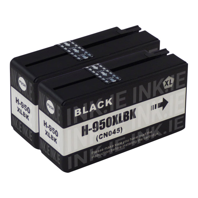 Compatible HP 950XL Black Ink Cartridge Twinpack