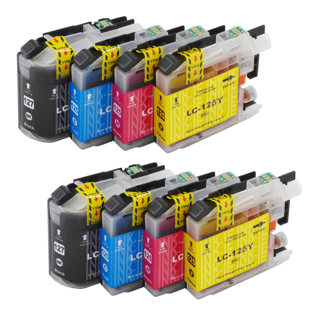 Compatible Brother LC127XL/LC125XL Ink Cartridges Multipack (2 Sets)