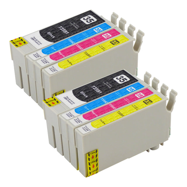 Compatible Epson T35XL (T3596) High Capacity Ink Cartridge Multipack (2 Sets)