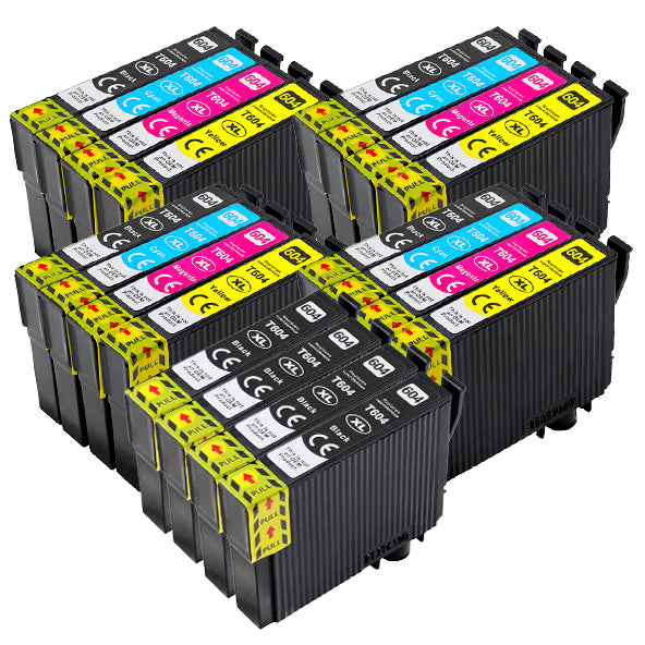 Premium Compatible Epson 604XL - BIG BUNDLE DEAL (4 Black & 4 Multipacks) - Pack of 20 Cartridges
