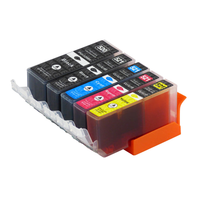 Compatible Canon PGI-520/CLI-521XL High Capacity Ink Cartridge Multipack