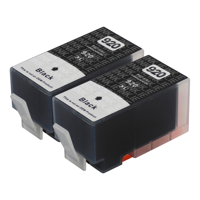 Compatible HP 920XL (CD975AE) High Capacity Black Ink Cartridge Twinpack