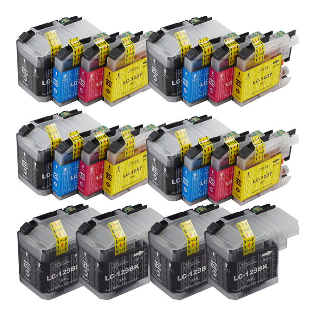 Compatible Brother LC129XL - BIG BUNDLE DEAL - (4 Black & 4 Multipacks) - Pack of 20 Cartridges