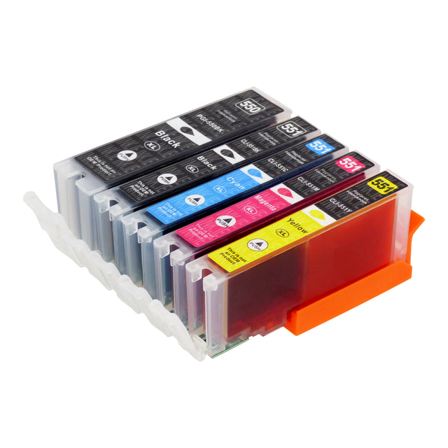 Compatible Canon PGI-550XL/CLI-551XL High Capacity Ink Cartridge Multipack