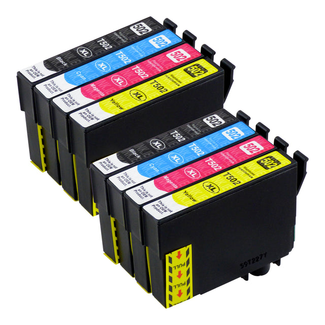 Compatible Epson 502XL (T02W6) High Capacity Ink Cartridge Multipack (2 Sets)