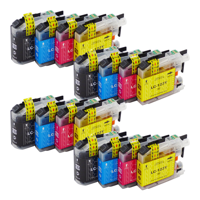 Compatible Brother LC123XL Ink Cartridges Multipack (4 Sets)