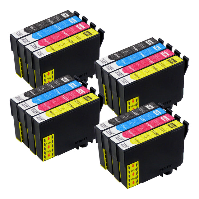 Compatible Epson T1285 High Capacity Ink Cartridge Multipack (4 Sets)