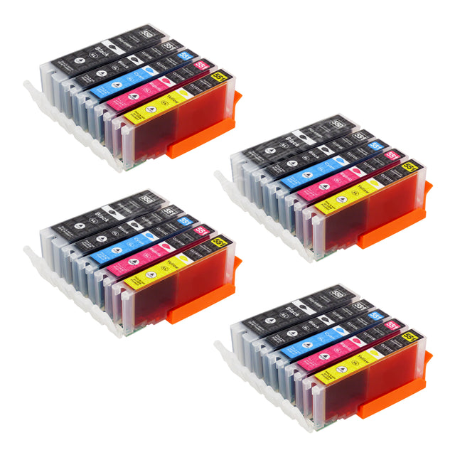 Compatible Canon PGI-550XL/CLI-551XL High Capacity Ink Cartridge Multipack (4 Sets)