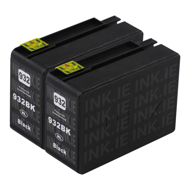Compatible HP 932XL Black Ink Cartridge Twinpack