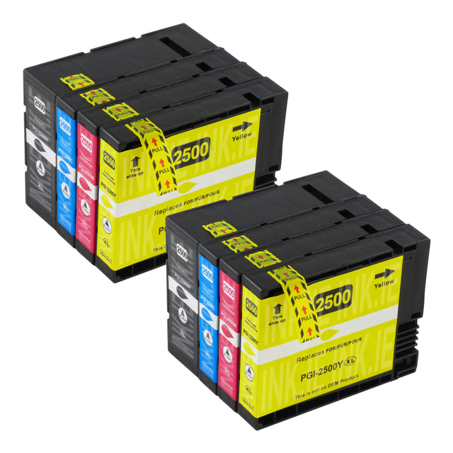 Compatible Canon PGI-2500XL Ink Cartridges Multipack (2 Sets)