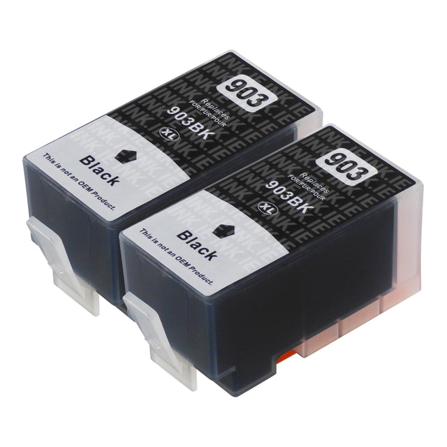 Compatible HP 903XL (T6M15AE) High Capacity Black Ink Cartridge Twinpack