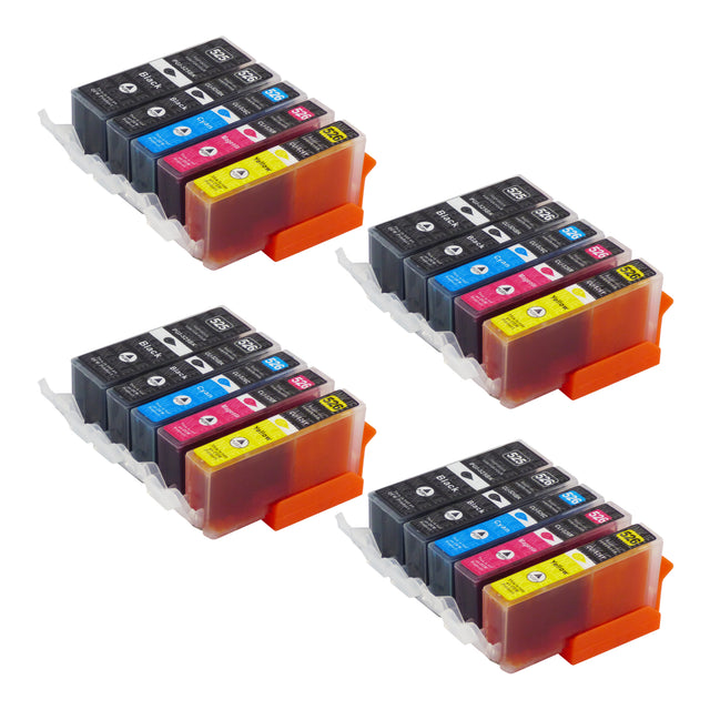 Compatible Canon PGI-525/CLI-526XL High Capacity Ink Cartridge Multipack (4 Sets)