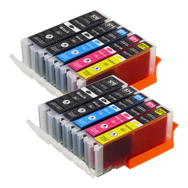 Compatible Canon PGI-570XL/CLI-571XL (0372C004) High Capacity Ink Cartridge Multipack - (2 Sets)