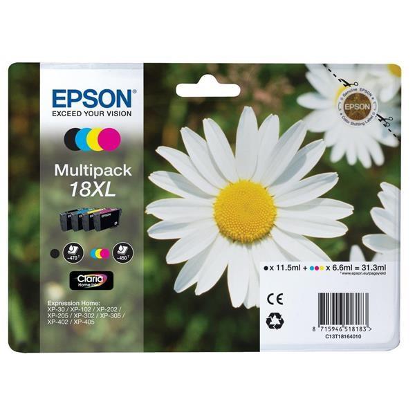 Original Epson T18XL (T1816) Ink Cartridges Multipack