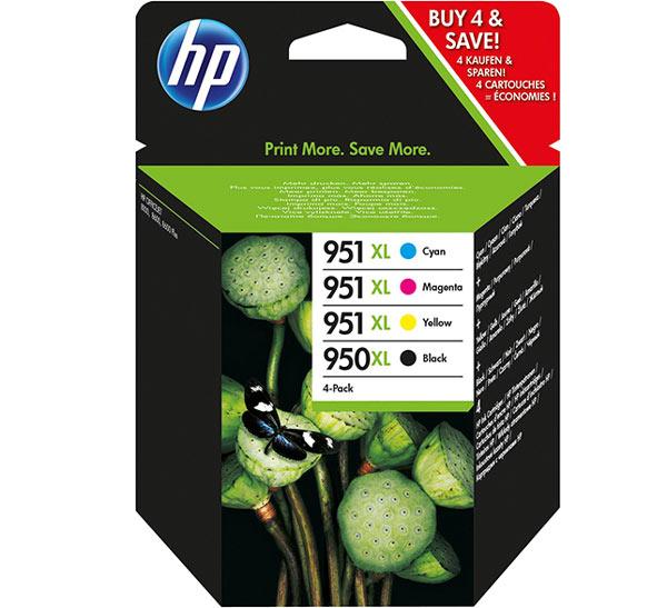 Original HP 950XL/951XL Ink Cartridges Multipack