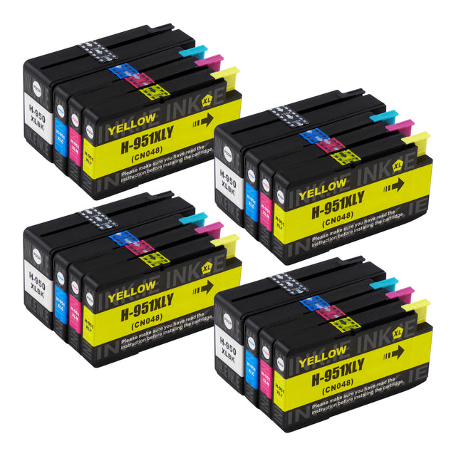 Compatible HP 950XL/951XL Ink Cartridges Multipack (4 Sets)