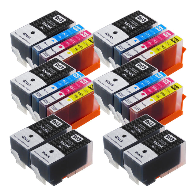 Compatible HP 903XL (3HZ51AE) - BIG BUNDLE DEAL - (4 Black & 4 Multipacks) - Pack of 20 Cartridges