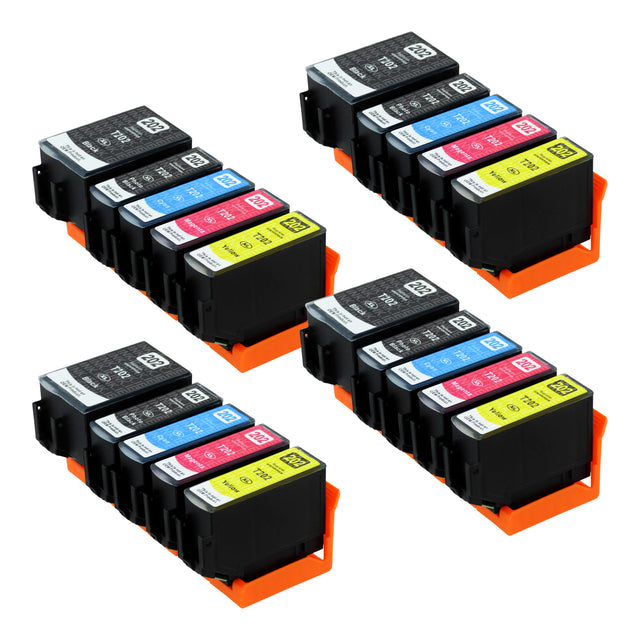 Compatible Epson 202XL (T02G7) High Capacity Ink Cartridge Multipack Including Photo Black (4 Sets)