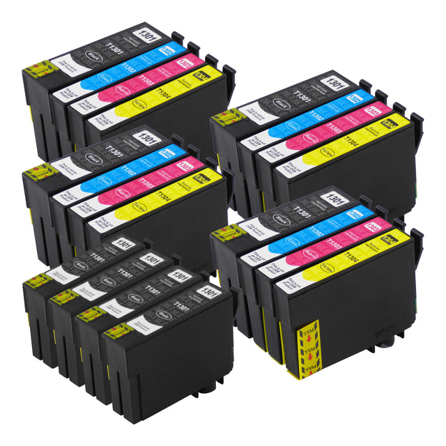 Compatible Epson T13XL (T1306) - BIG BUNDLE DEAL - (4 Black & 4 Multipacks) - Pack of 20 Cartridges