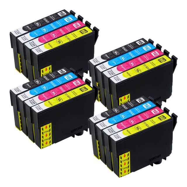 Compatible Epson T16XL (T1636) High Capacity Ink Cartridge Multipack (4 Sets)