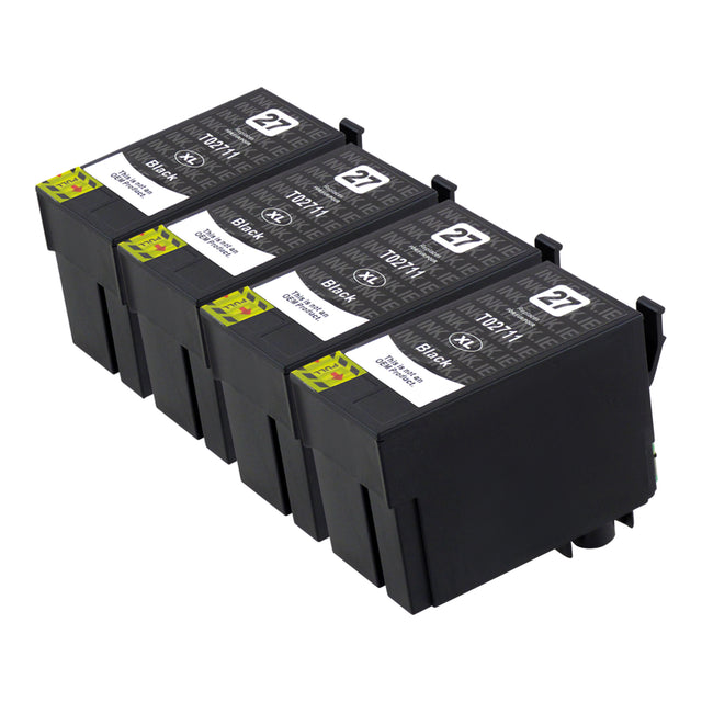 Compatible Epson T27XL (T2711) High Capacity Black Ink Cartridge Quadpack