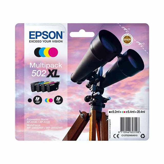 Original Epson T502XL (T02W) Ink Cartridges Multipack