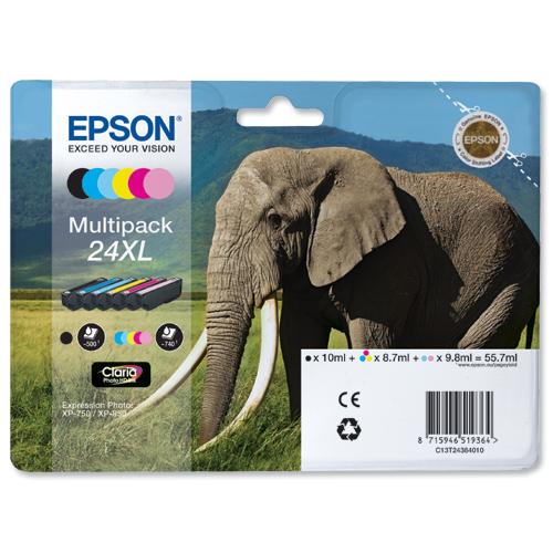 Epson T24XL (Elephant) Ink Cartridges