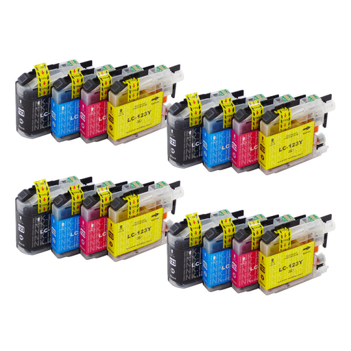 Compatible Brother LC123XL Ink Cartridges Multipack (4 Sets)