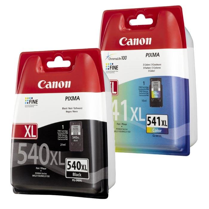 Original Canon PG-540XL/CL-541XL Ink Cartridges Multipack