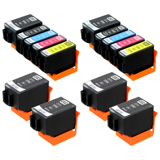 Compatible Epson 202XL - BIG BUNDLE DEAL (4 Black, 2 Multipacks & 2 Photo Blacks) - Pack of 14 Cartridges