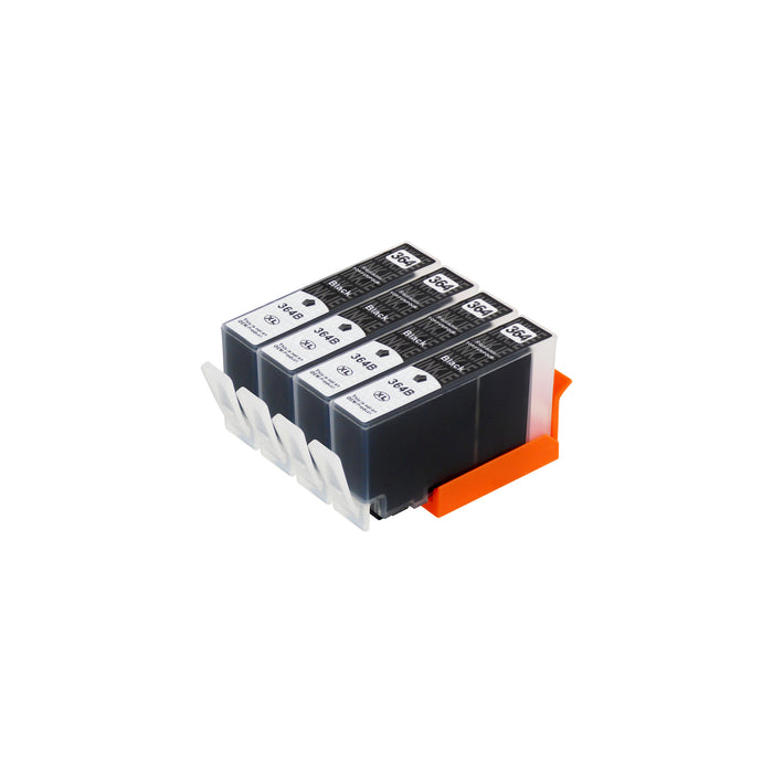 Compatible HP 364XL (CN684EE) High Capacity Black Ink Cartridge Quadpack