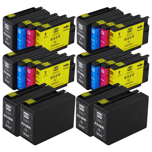 Compatible HP 932XL/933XL - BIG BUNDLE DEAL - (4 Black & 4 Multipacks) - Pack of 20 Cartridges