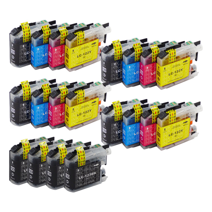Compatible Brother LC123XL - BIG BUNDLE DEAL (4 Multipacks + 4 Black) - Pack of 20 Cartridges