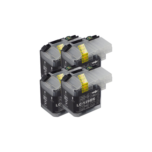 Compatible Brother LC129XL Black Ink Cartridge Quadpack