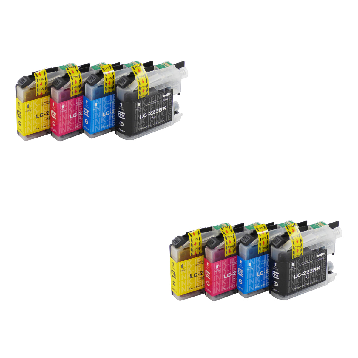 Multipack cartouches compatibles Brother LC223 (Noir, cyan