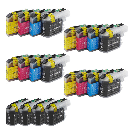 Compatible Brother LC227XL - BIG BUNDLE DEAL - (4 Black & 4 Multipacks) - Pack of 20 Cartridges