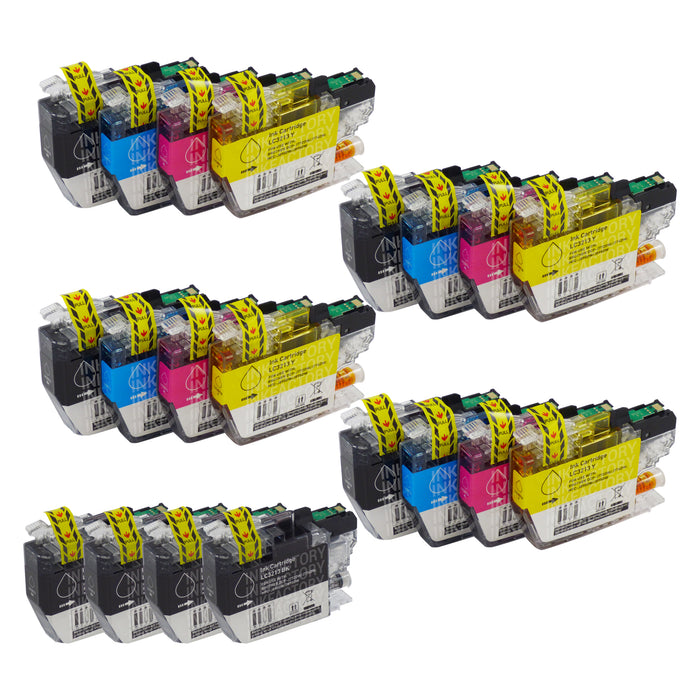 Compatible Brother LC3213XL - BIG BUNDLE DEAL - (4 Black & 4 Multipacks) - Pack of 20 Cartridges