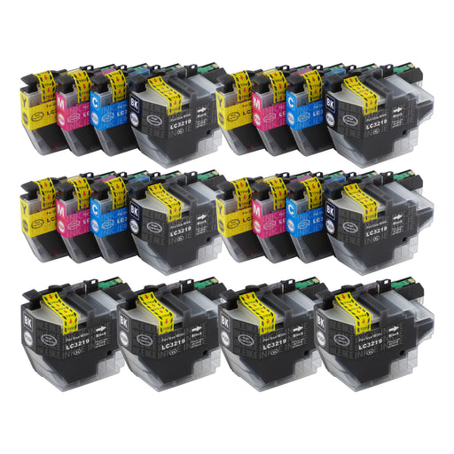 Compatible Brother LC3217XL/LC3219XL - BIG BUNDLE DEAL - (4 Blacks & 4 Multipacks) - Pack of 20 Cartridges