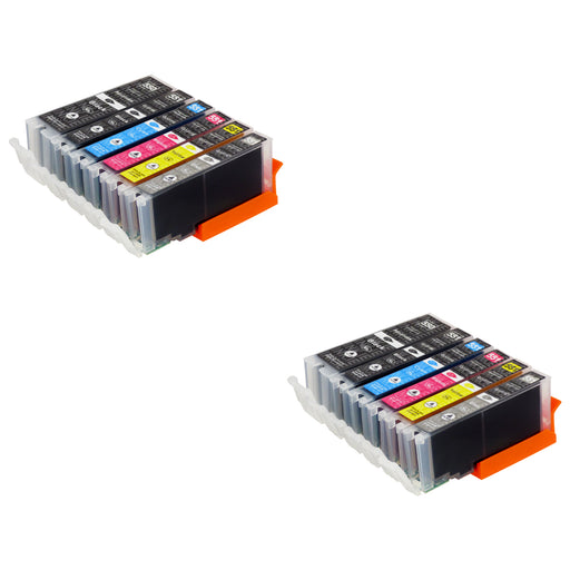 Compatible Canon PGI-550XL/CLI-551XL High Capacity Ink Cartridge Multipack Including Grey (2 Sets)